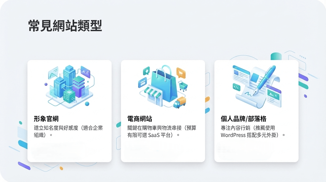 常見網站類型 常見網站類型